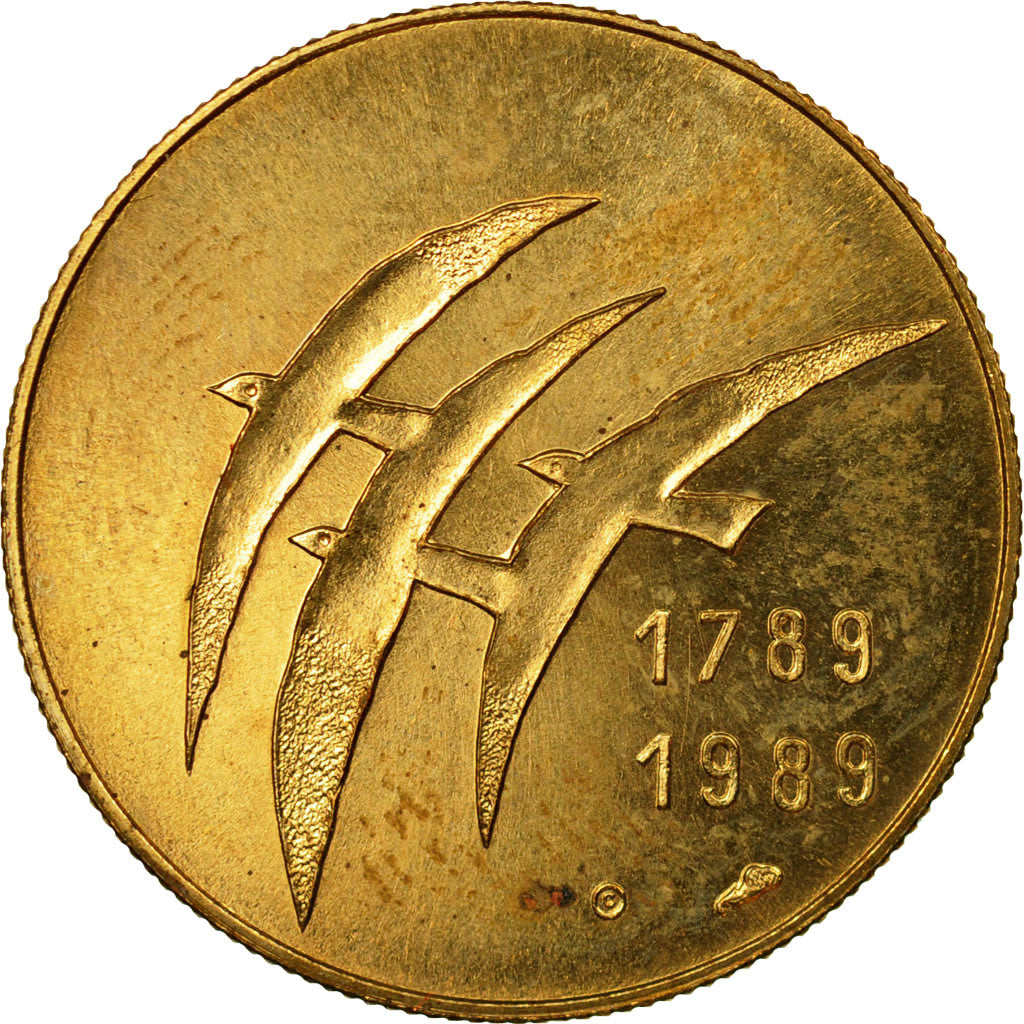 France, Medal, Révolution Française, Serment du Jeu de Paume, 1989, MS(65-70)