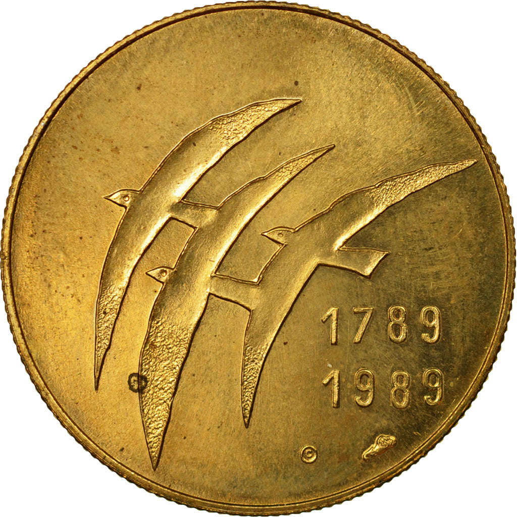France, Medal, Révolution Française, Serment du Jeu de Paume, 1989, MS(65-70)