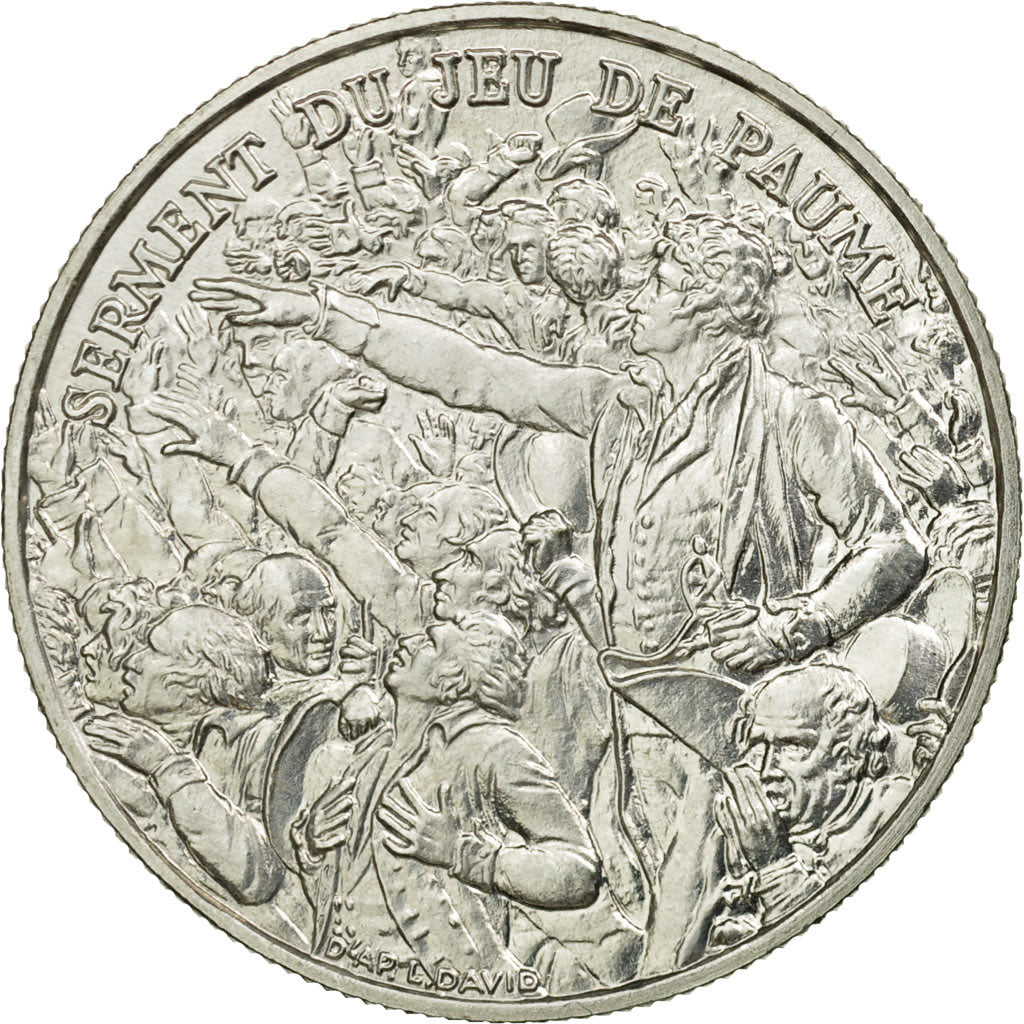 Francia, medalla, Révolution Française, Serment du Jeu de Paume, 1989, FDC