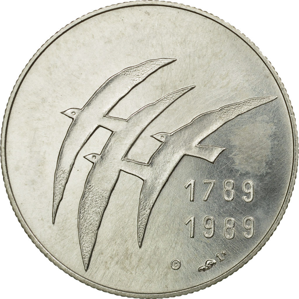 Francia, medalla, Révolution Française, Serment du Jeu de Paume, 1989, FDC