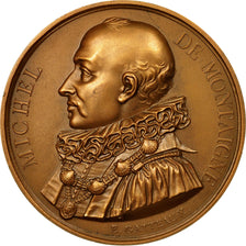 France, Médaille, Littérature, Philosophie,  Michel de Montaigne, Gatteaux