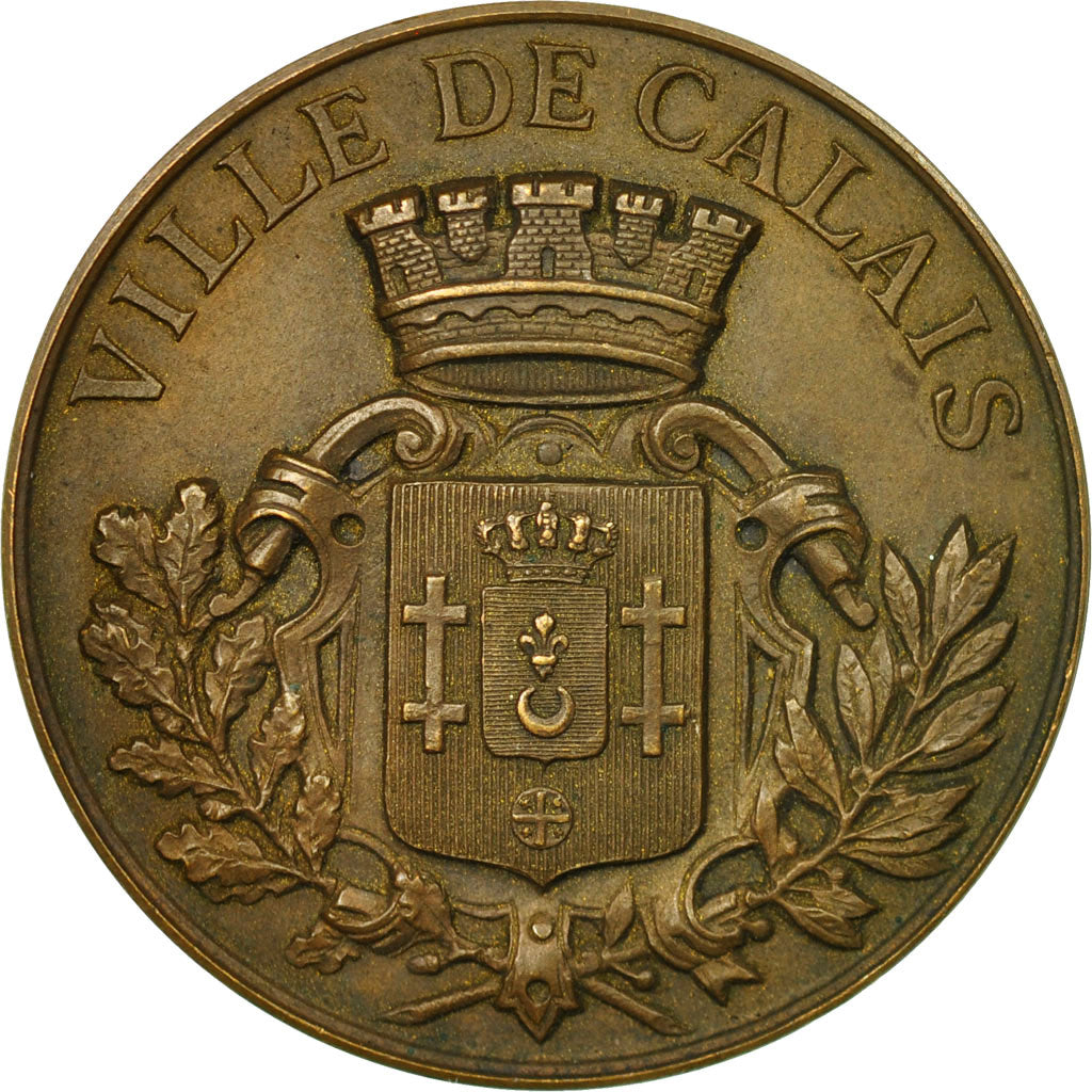 France, Médaille, Art Nouveau, Académie de Musique de Calais, Rasumny, SUP