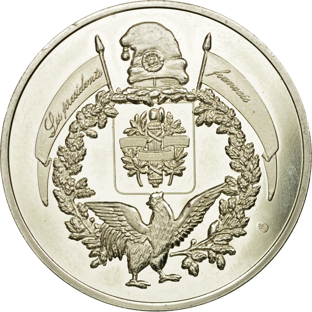 Francia, medalla, Les Présidents Français, Nicolas Sarkozy, SC, Copper Plated