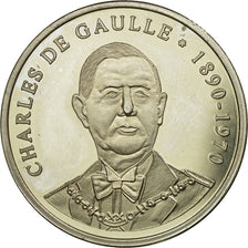 Francia, medaglia, Les Présidents Français, De Gaulle, SPL, Copper Plated