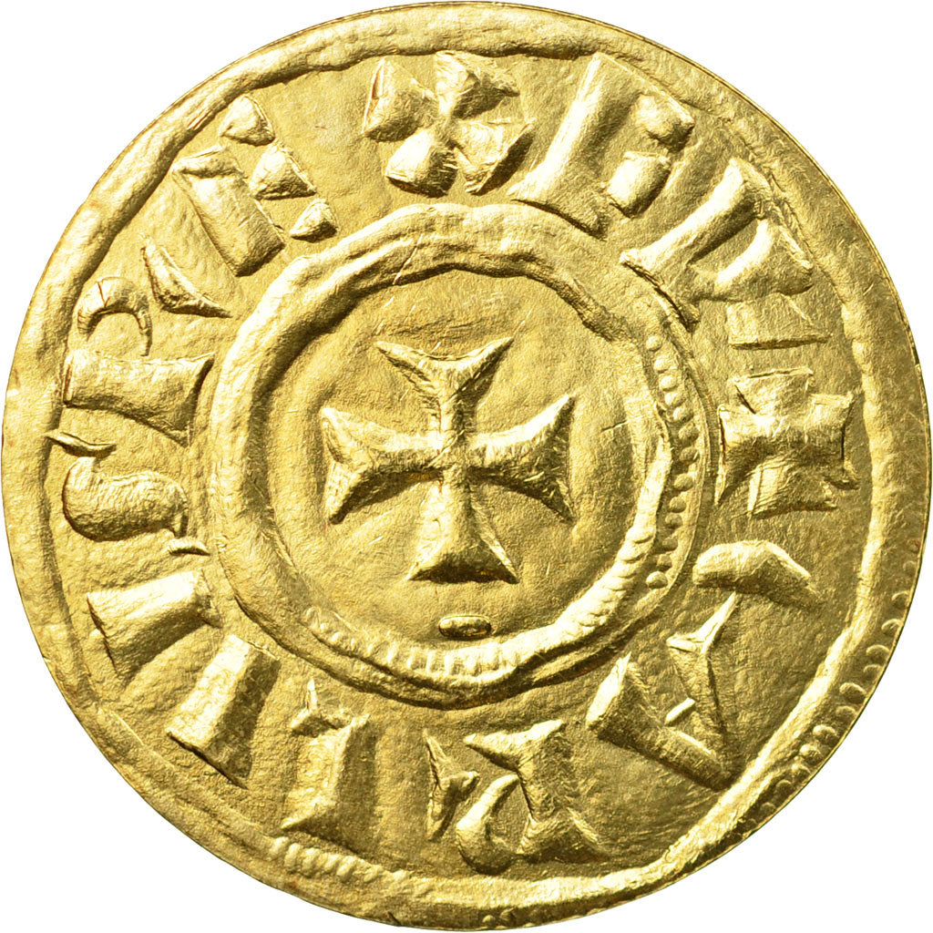 France, Medal, Reproduction Denier Carolingien pour Charlemagne, MDP, MS(65-70)