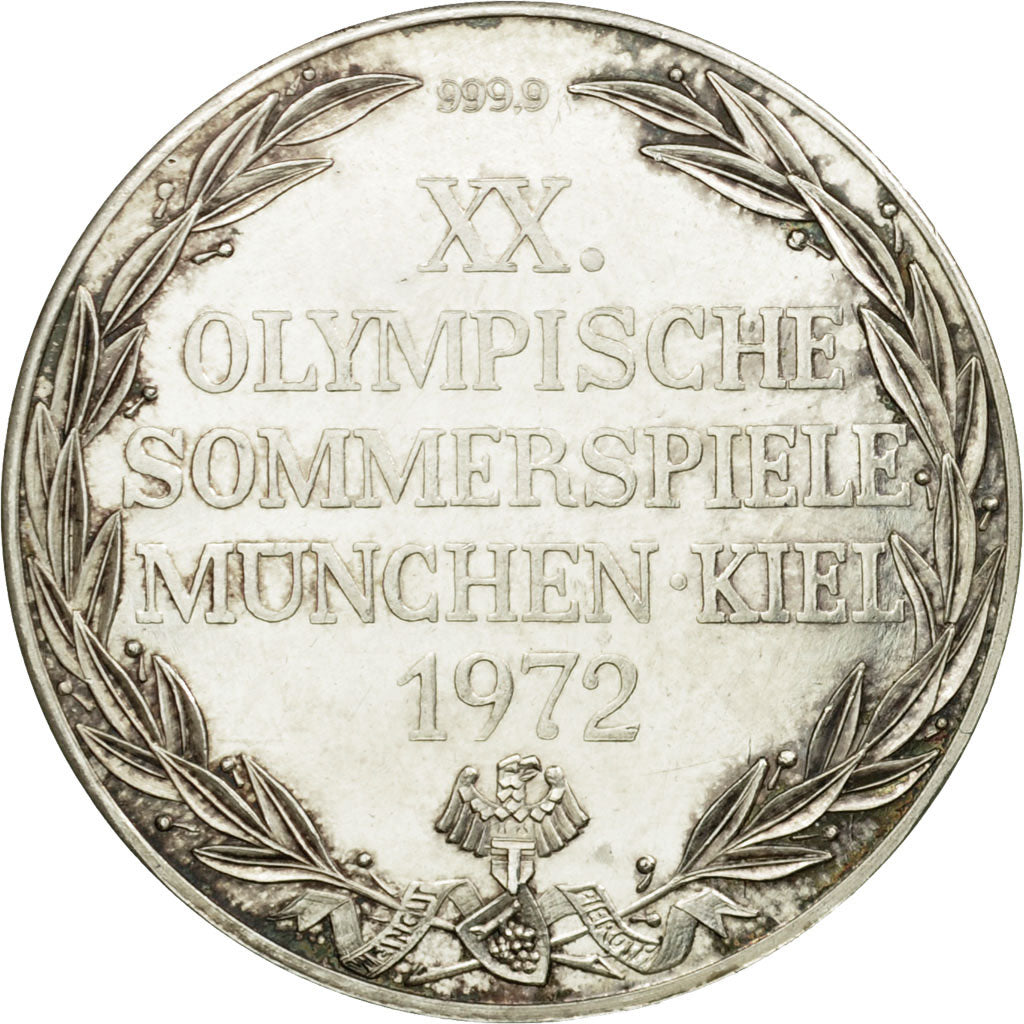 Germany, Token, XXème Jeux Olympiques d'Eté de Munich, 1972, MS(60-62), Silver