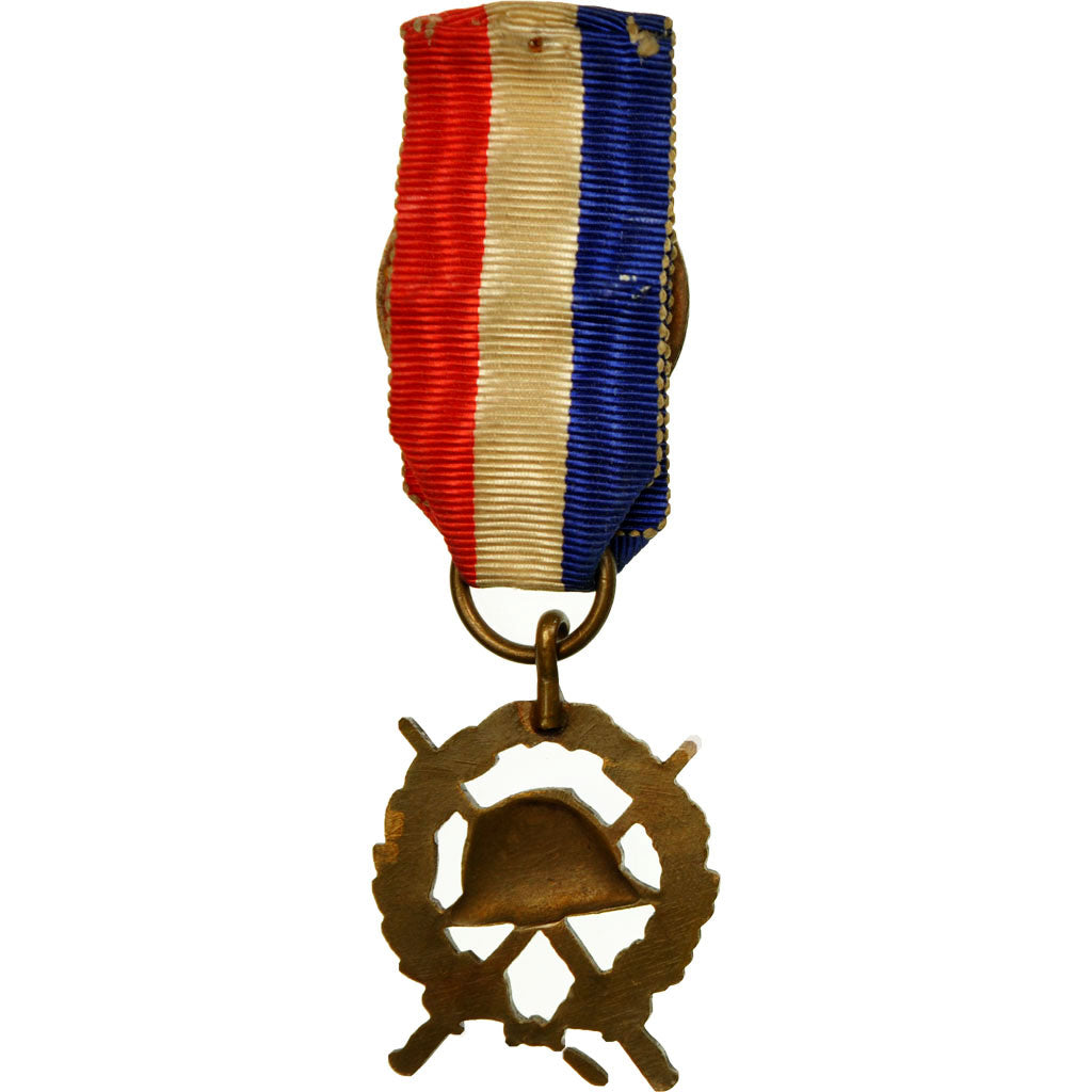 France, Insigne de Combattant de Guerre, Medal, Very Good Quality, Bronze, 27