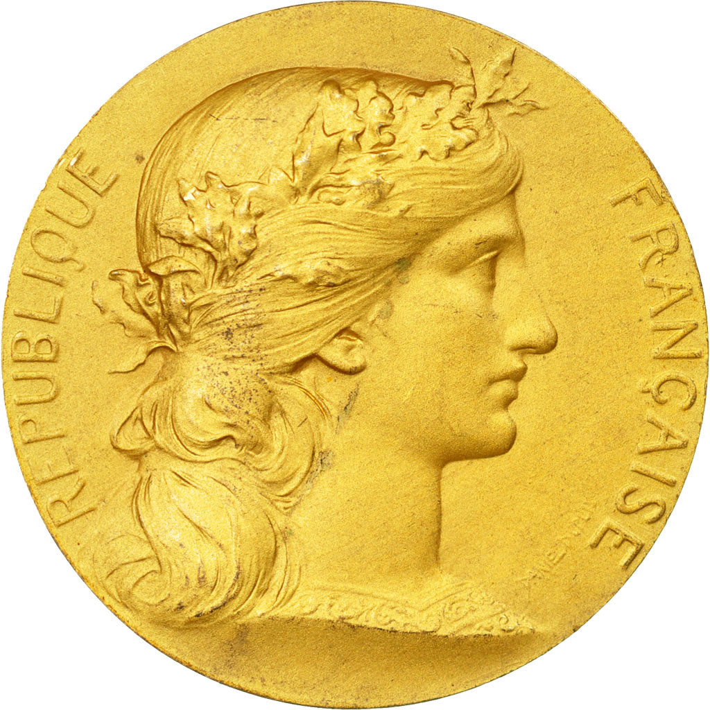 France, Medal, Chambre de Commerce de Rouen, Dubois.H, AU(55-58), Vermeil