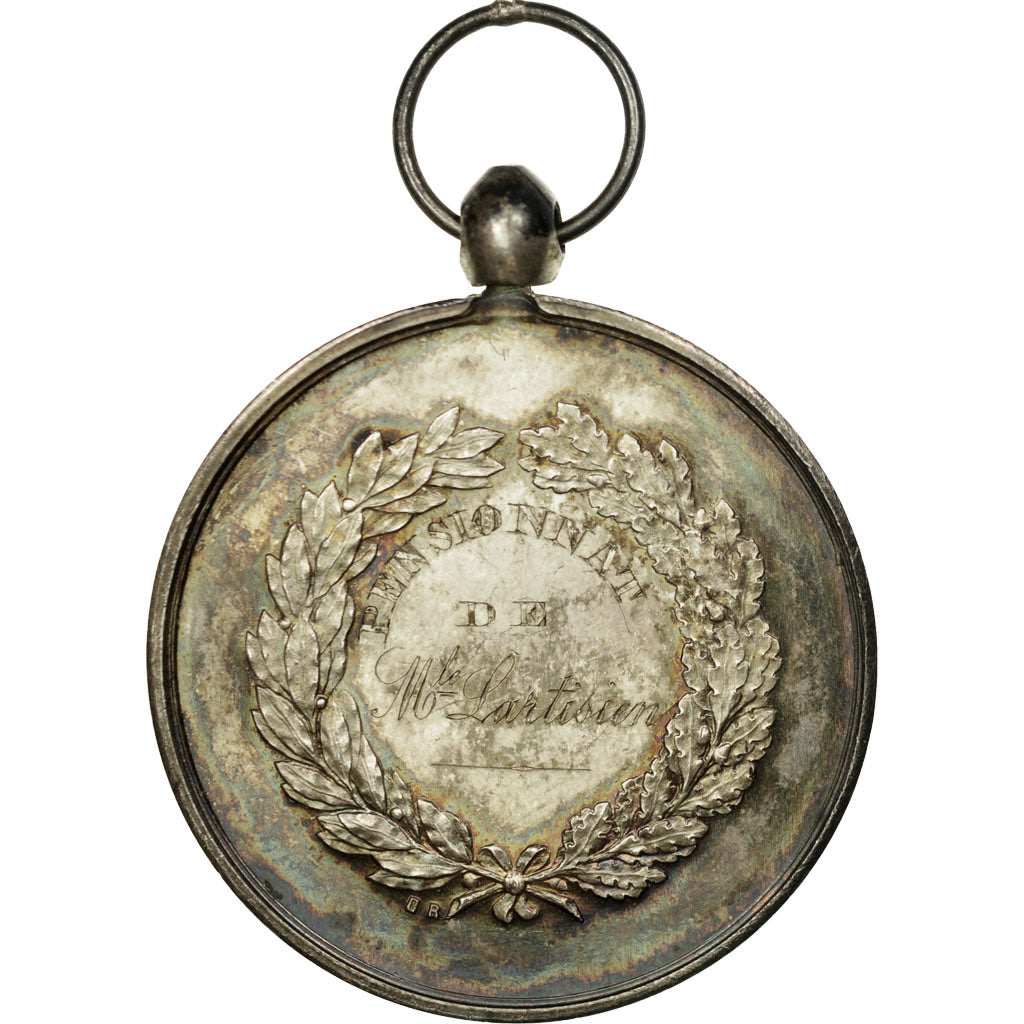 France, Medal, Education, Pensionnat de Mlle Lartisien, 1877, Desaide