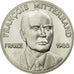 France, Médaille, Mitterrand, Elections Présidentielles, 1988, FDC, Argent