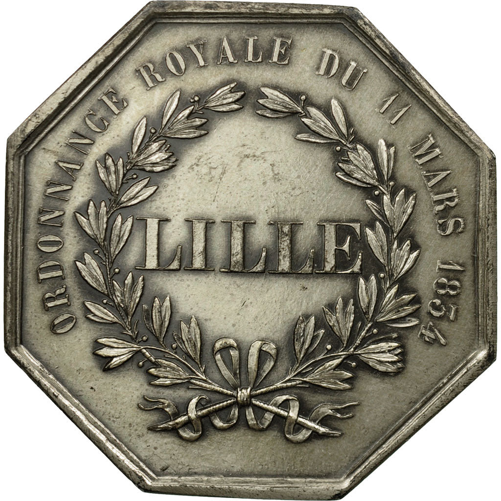 France, Token, Caisse d'épargne et de prévoyance de Lille, MS(60-62), Silver