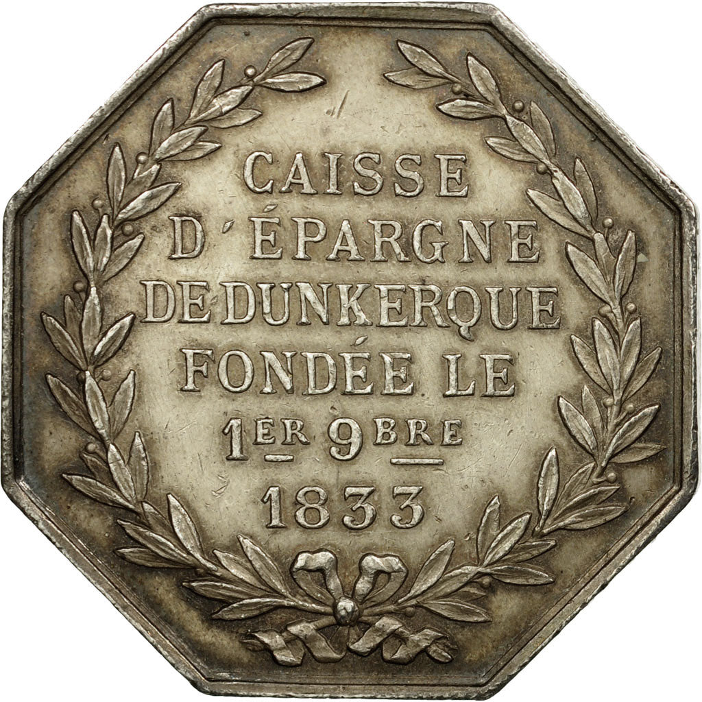 France, Token, Banques, Caisse d'Epargne de Dunkerque, AU(55-58), Silver