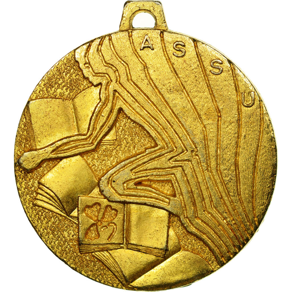 France, Médaille, Sport, Champion d'Académie, ASSU, 1973, SUP, Gilt Bronze