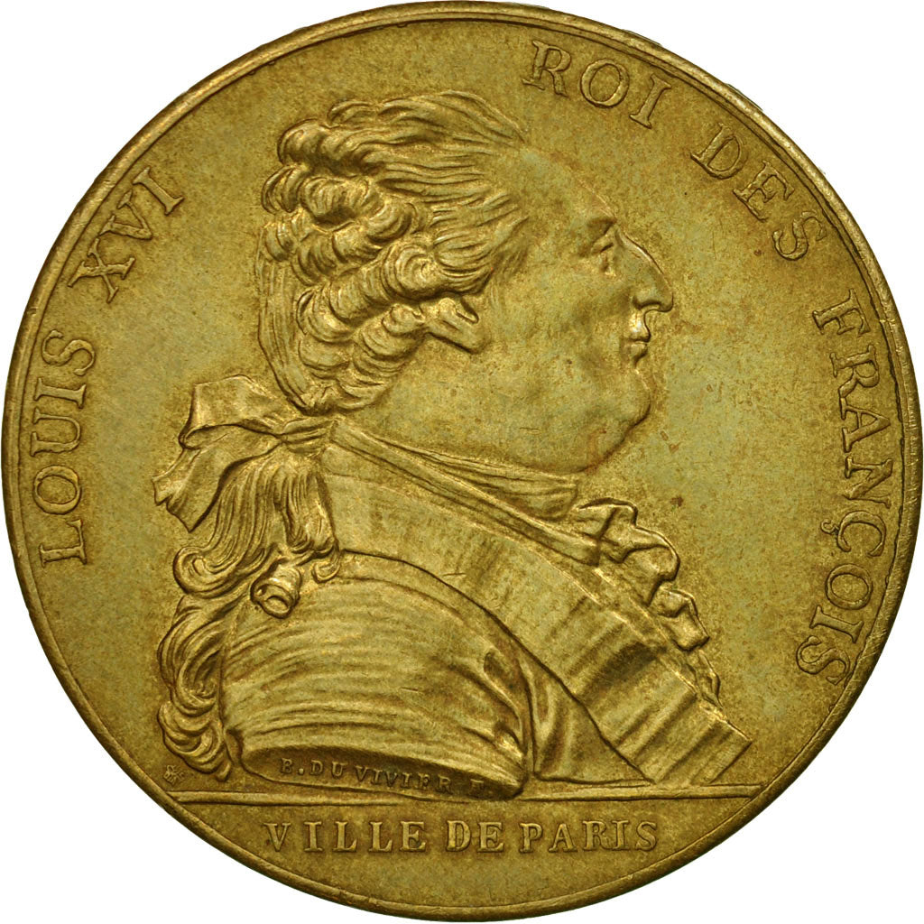 Francia, medaglia, Louis XVI, Etablissement de la Mairie de Paris, Restrike