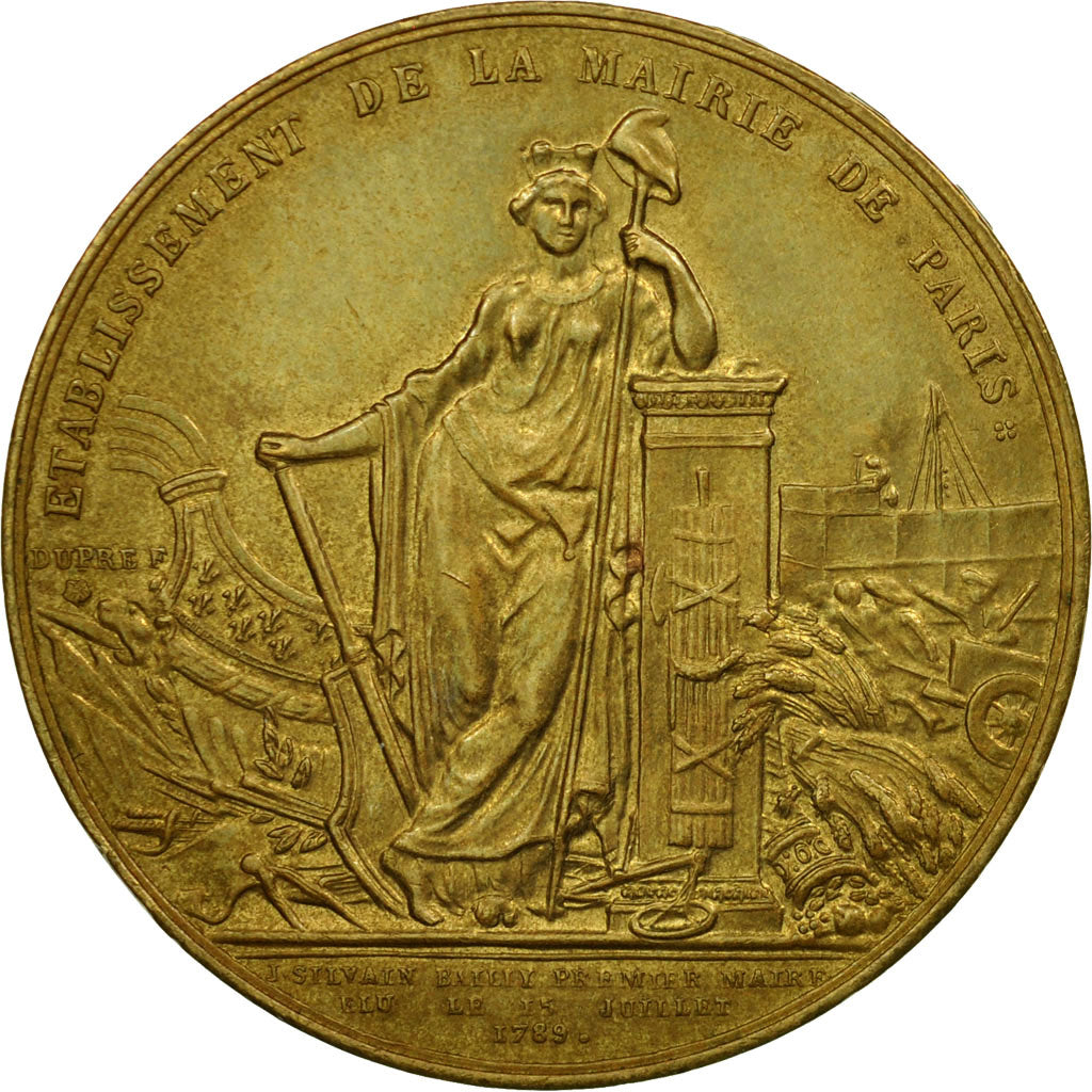 Francia, medaglia, Louis XVI, Etablissement de la Mairie de Paris, Restrike