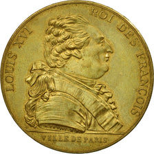 France, Medal, Louis XVI, Etablissement de la Mairie de Paris, Restrike, MS(63)