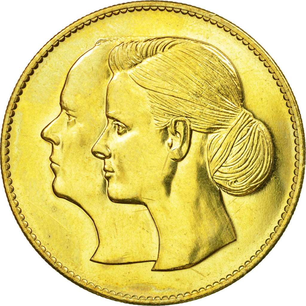 Monaco, Jeton, Mariage Princier, Albert et Charlène, 2011, SPL+, Copper-Nickel