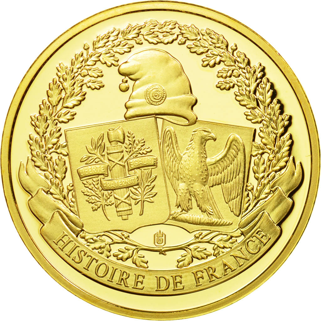 Francia, medaglia, Le débarquement de Normandie 6 Juin 1944, FDC, Rame dorato