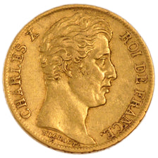 Francia, Charles X, 20 Francs, 1826, Paris, BB+, Oro, Gadoury:1029
