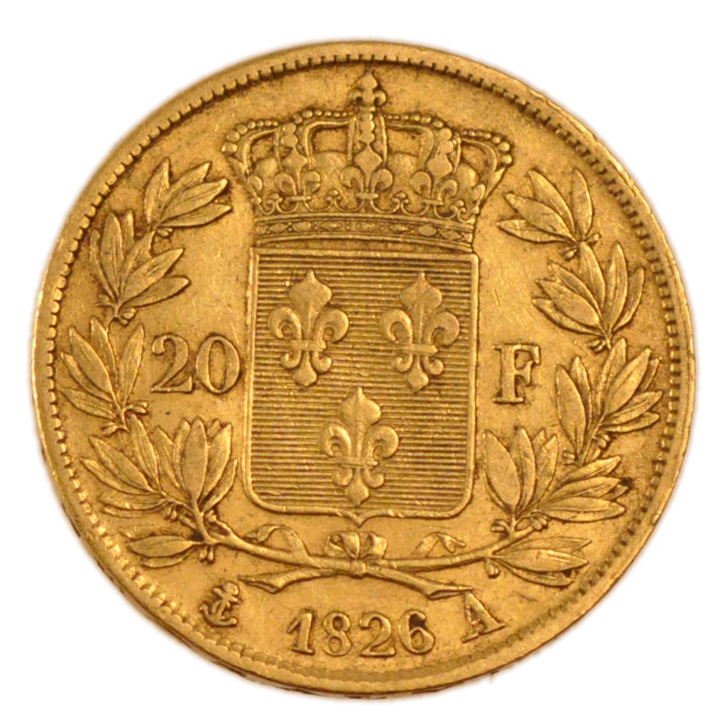 Francia, Charles X, 20 Francs, 1826, Paris, BB+, Oro, Gadoury:1029
