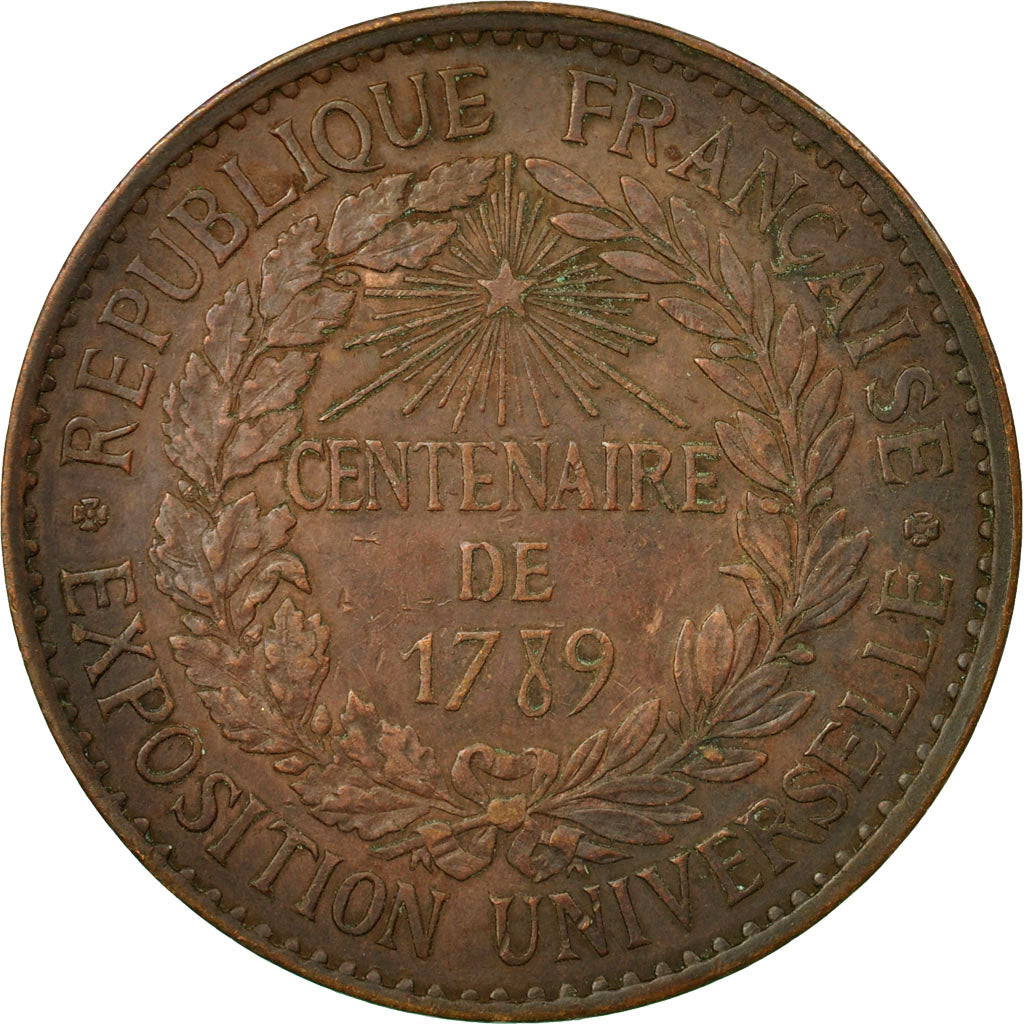 France, Medal, Exposition universelle de Paris, 1889, Barre, EF(40-45), Bronze