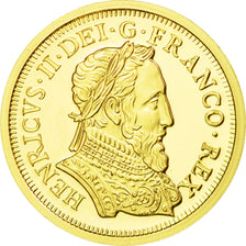 France, Medal, Reproduction, Henri d'Or à la Gallia, Henri II, MS(65-70), Gold