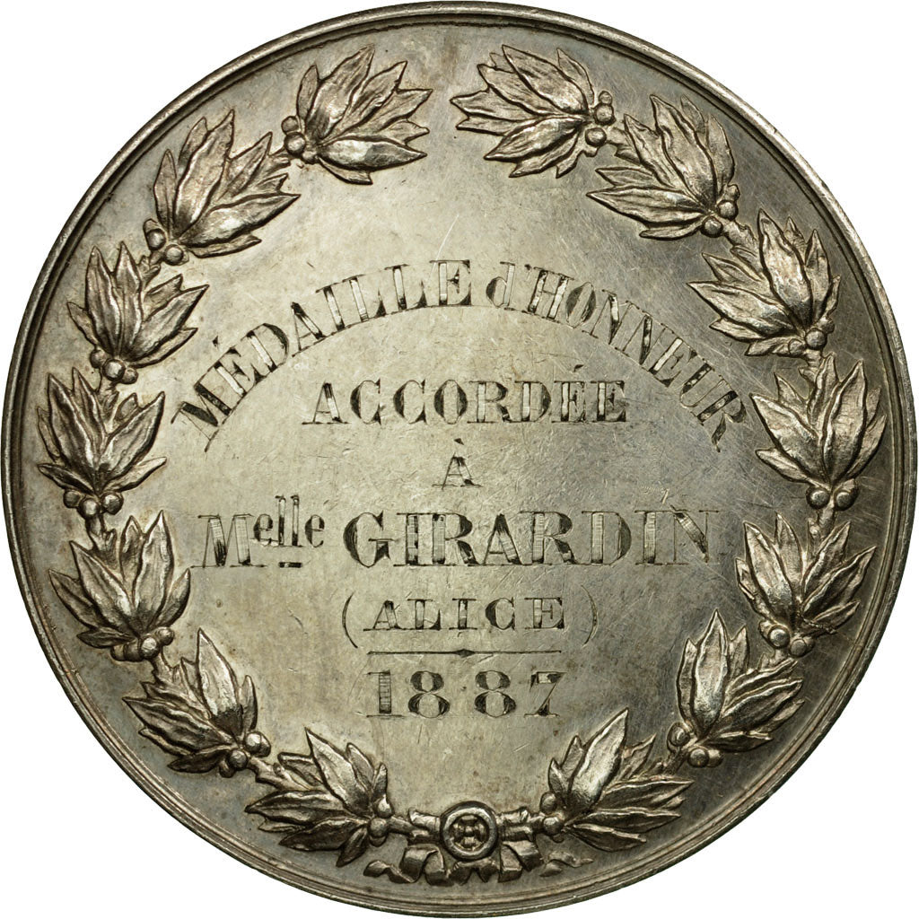 France, Medal, Education, Ecole des Soeurs de Saint Vincent de Paul, 1887