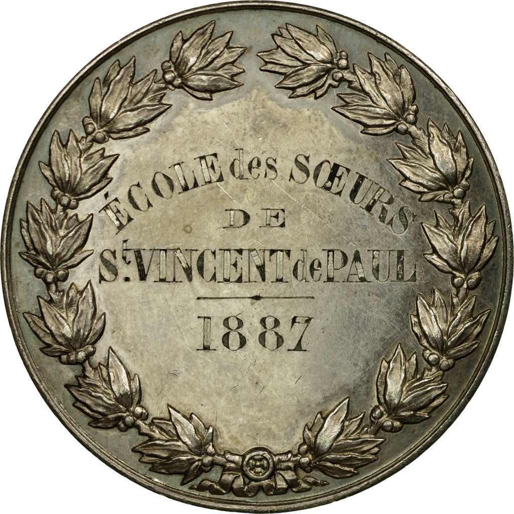 France, Medal, Education, Ecole des Soeurs de Saint Vincent de Paul, 1887