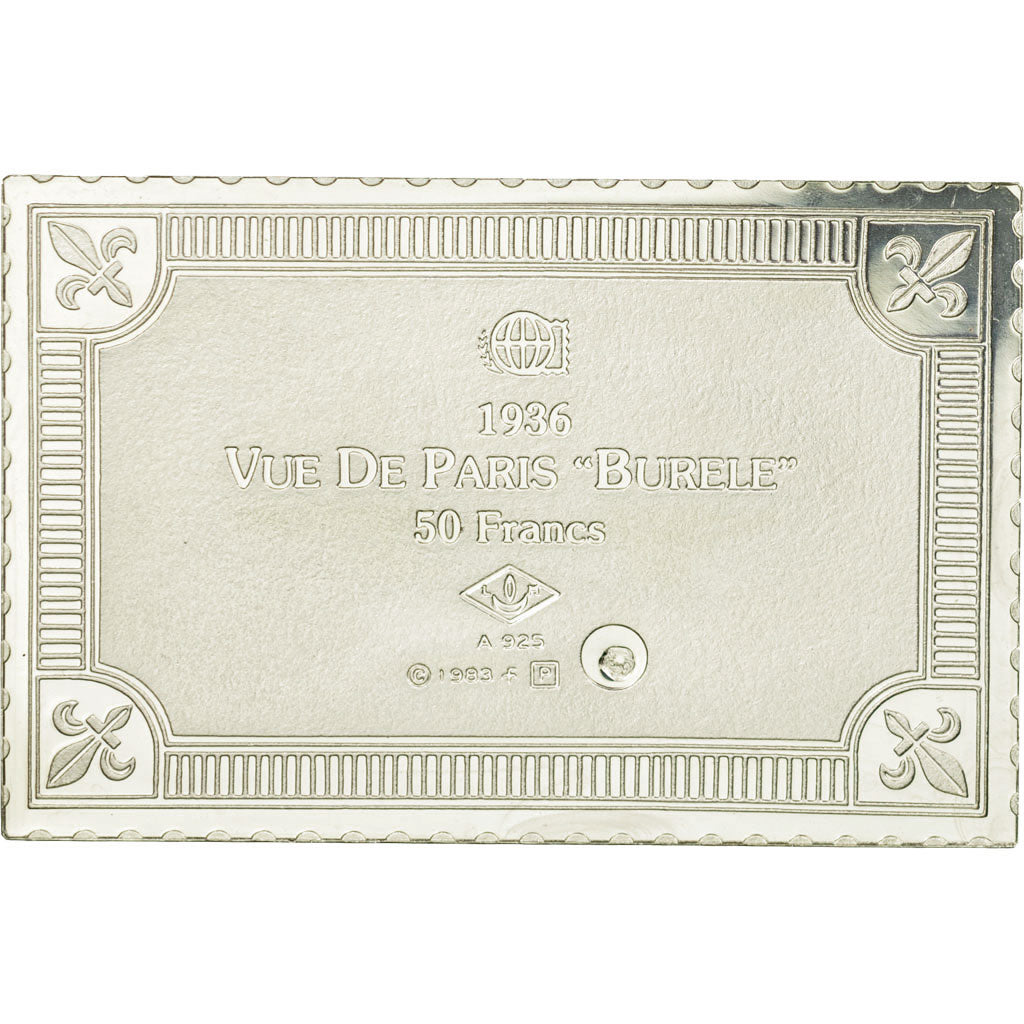 France, Medal, Timbre, Vue de Paris 