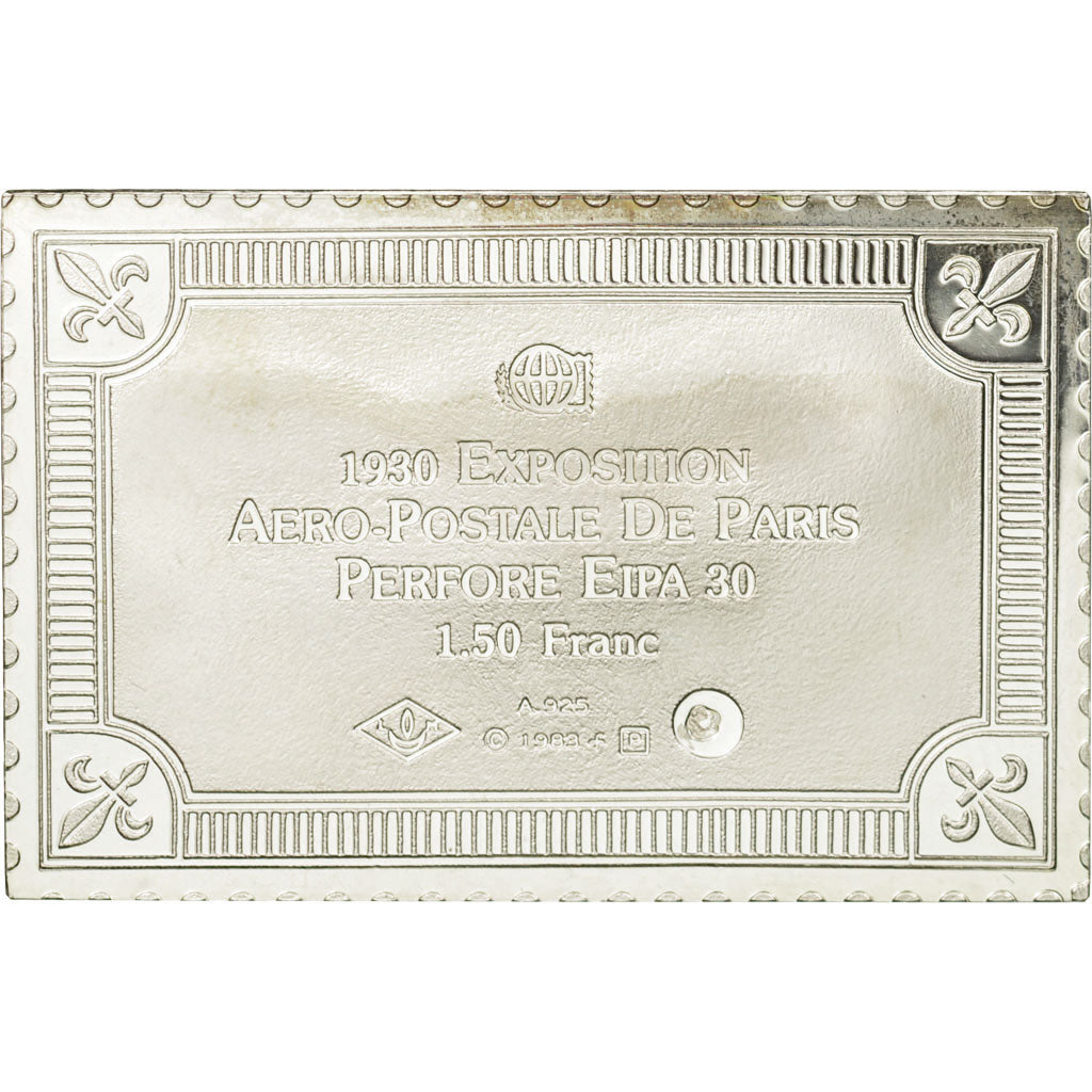 Frankreich, Medaille, Timbre, Exposition Aero-Postale de Paris, 1,50 Franc