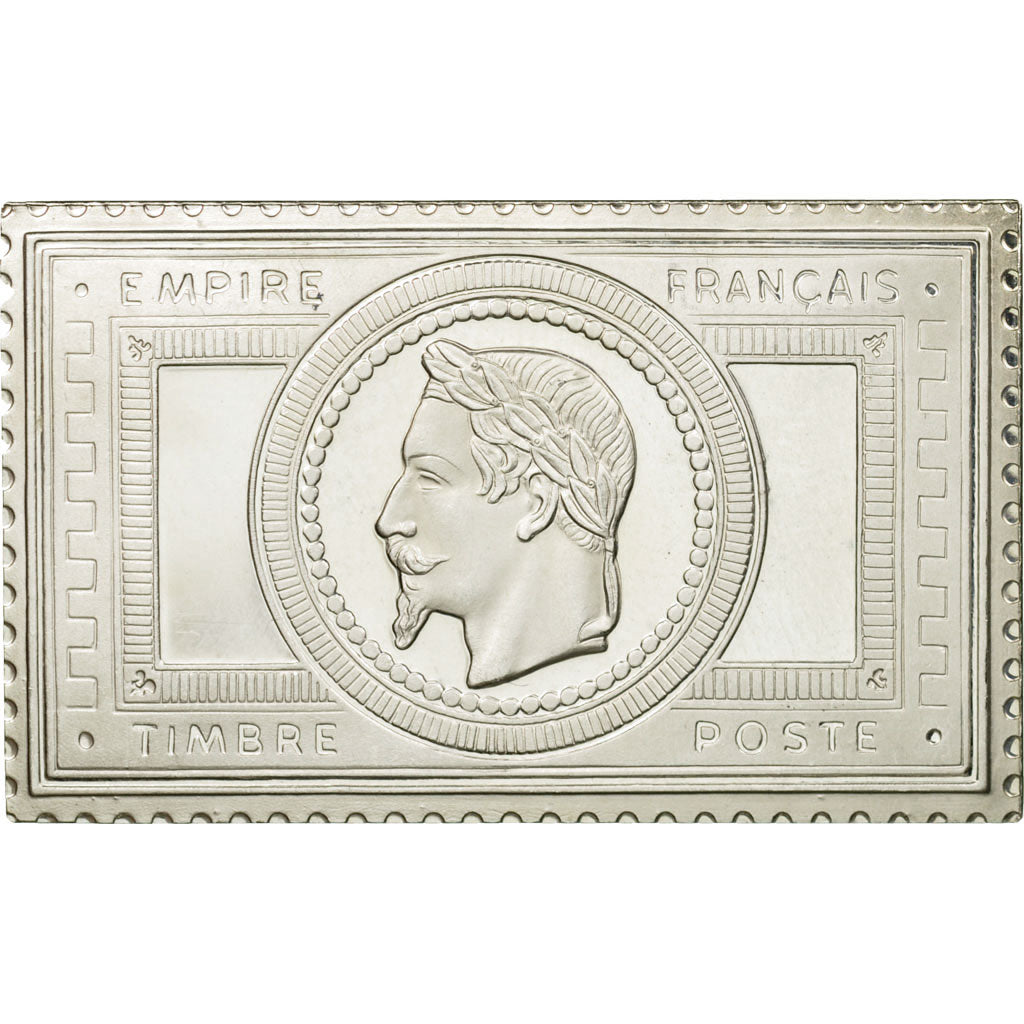 Francia, medaglia, Timbre, Napoléon III, Effigie Laurée, 5 Francs, 1982, FDC