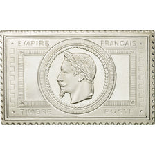 Francia, medaglia, Timbre, Napoléon III, Effigie Laurée, 5 Francs, 1982, FDC