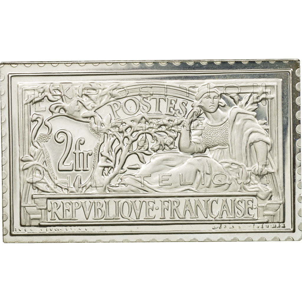 France, Medal, Timbre, Type Merson Surchargé, Exposition Philatélique du