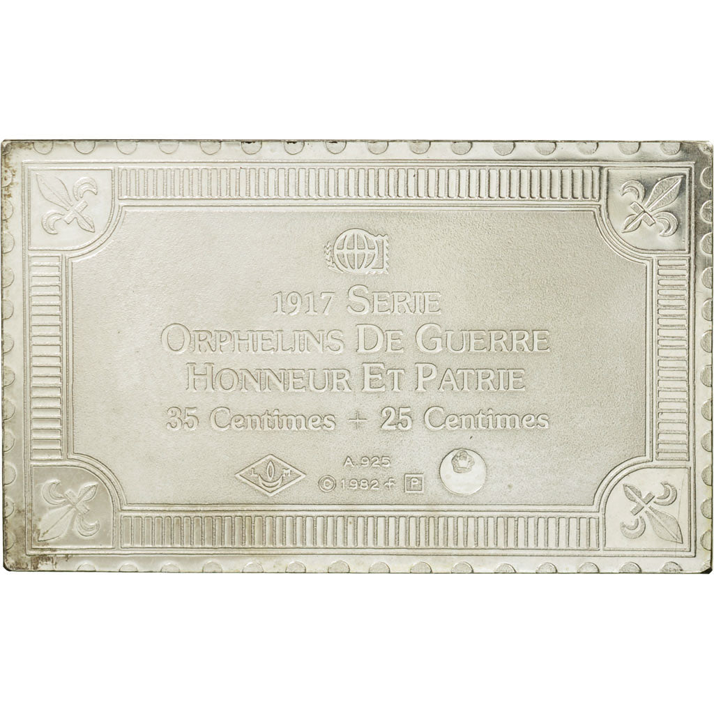 France, Medal, Timbre, Orphelins de Guerre, Honneur et Patrie, 1982, MS(65-70)