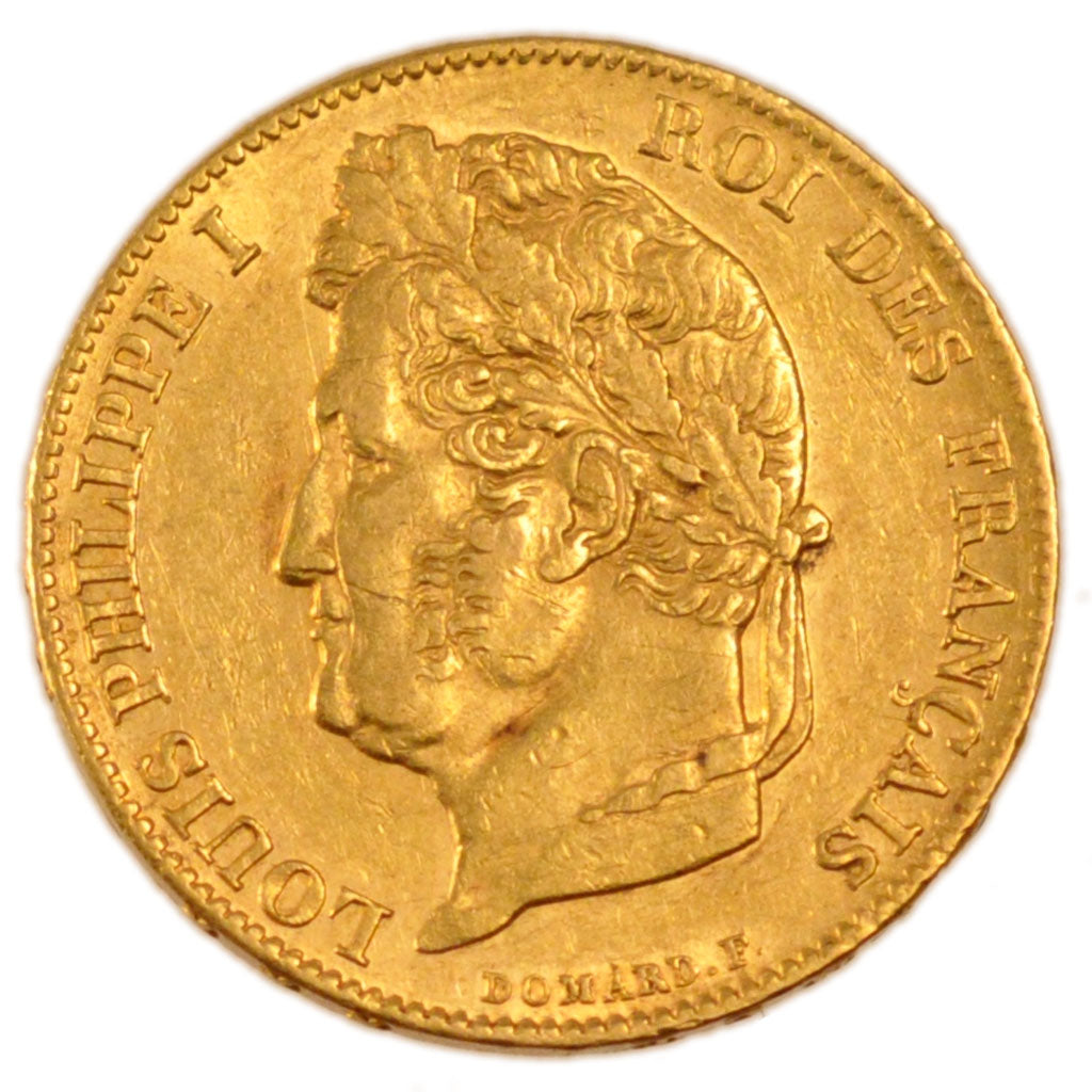 FRANCE, Louis-Philippe, 20 Francs, 1840, Paris, KM #750.1, EF(40-45), Gold,...