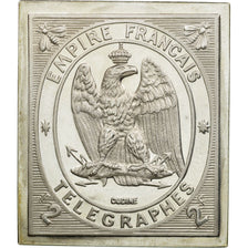 France, Medal, Timbre, Empire Français, Télégraphes, 1981, MS(65-70), Silver
