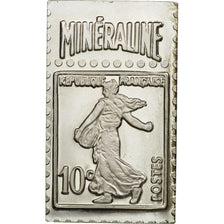 France, Médaille, Timbre, La Semeuse, Camée Minéraline, 1983, FDC, Argent