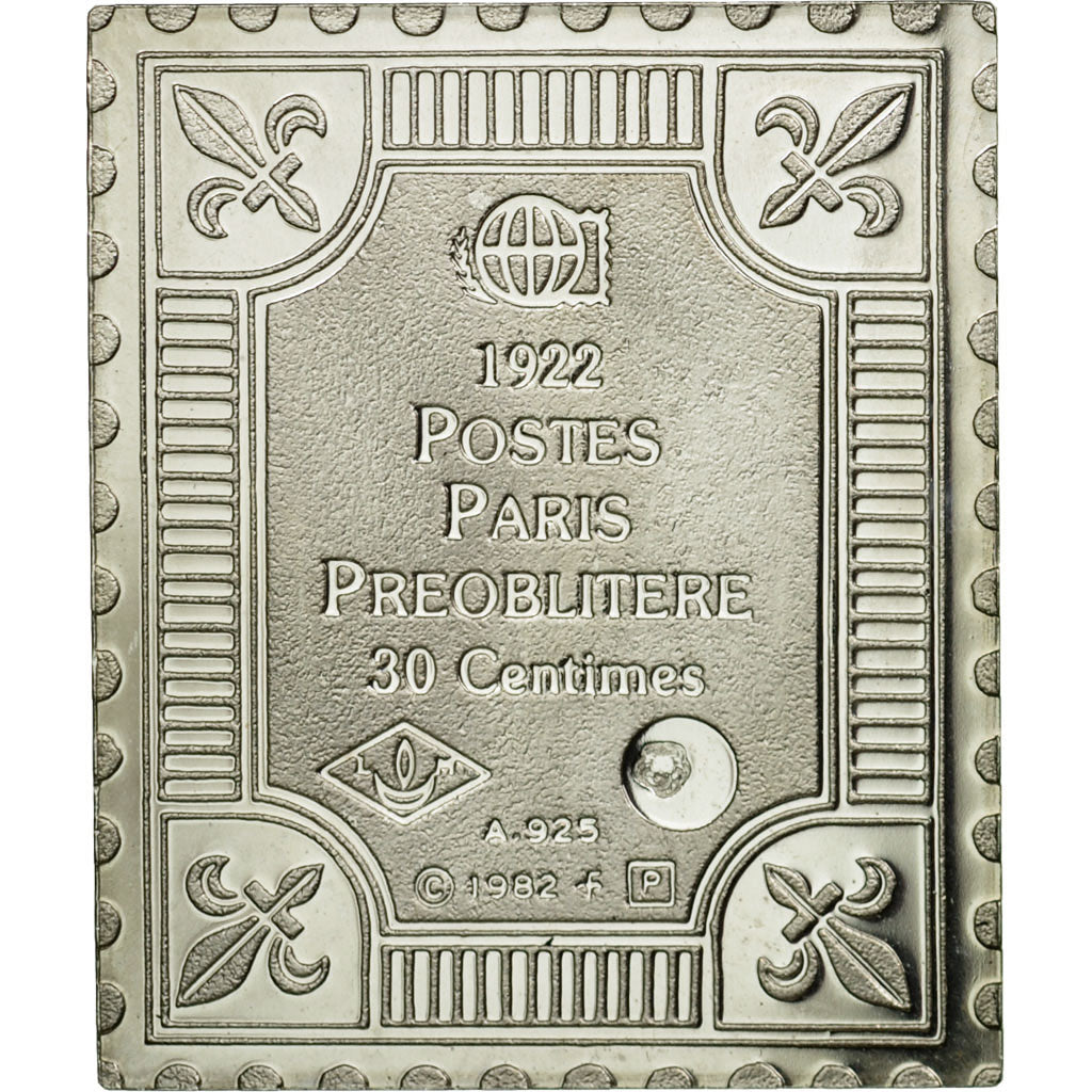 France, Medal, Timbre, Postes, Paris, Préoblitéré, 30 Centimes, 1982