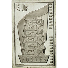 France, Medal, Timbre, Europa, 30 Francs, 1983, MS(65-70), Silver