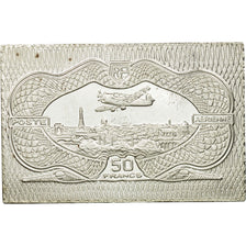 France, Medal, Timbre, Vue de Paris "Burele", 50 Francs, 1983, MS(65-70), Silver