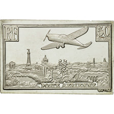 Francia, medaglia, Timbre, Vue de Paris, 50 Francs, 1983, FDC, Argento