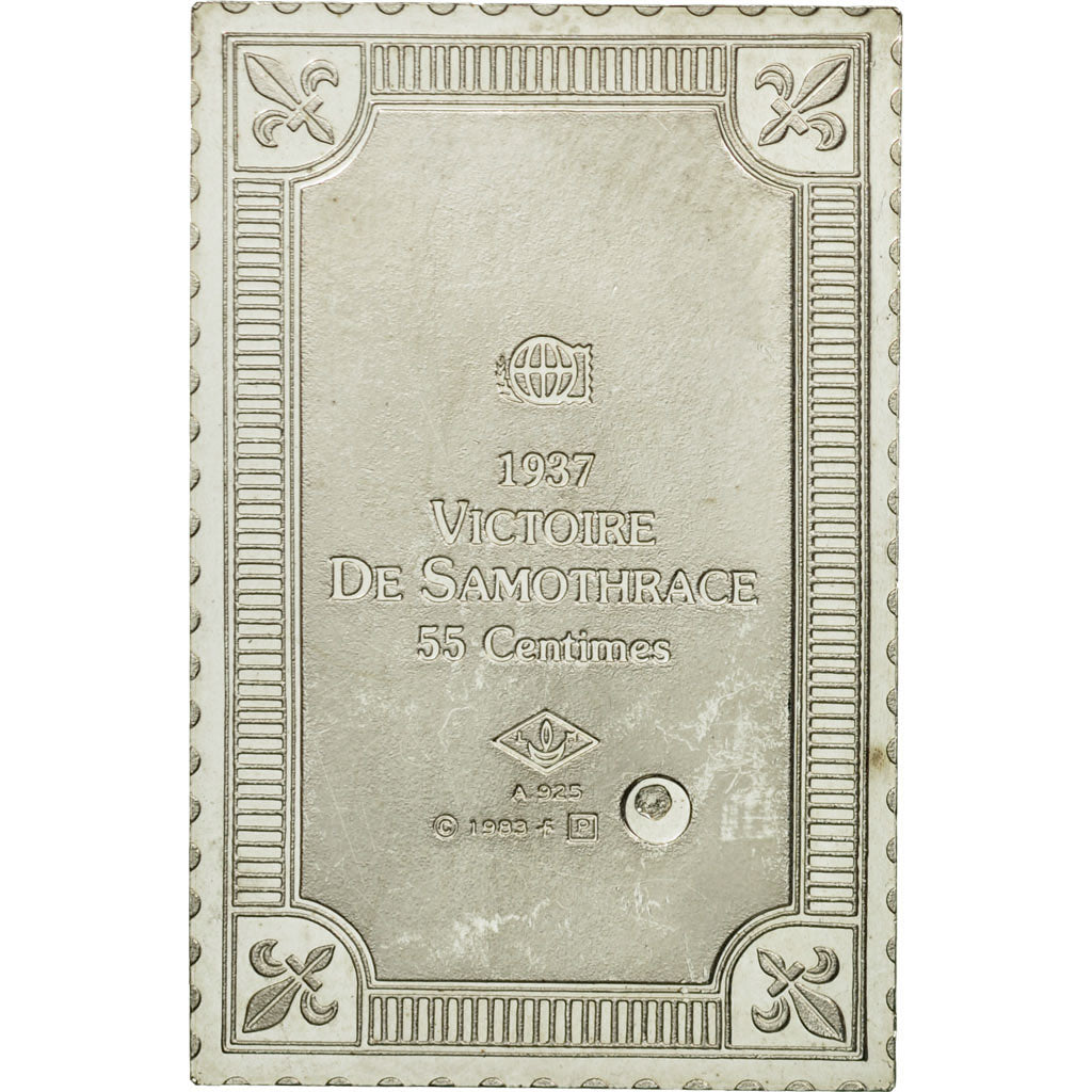 Francia, medaglia, Timbre, Victoire de Samothrace, 55 Centimes, 1983, FDC