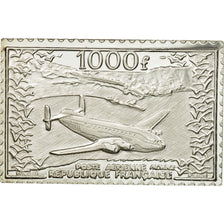 Francia, medaglia, Timbre, Poste Aérienne, Provence, 1983, FDC, Argento