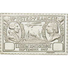 France, Médaille, Timbre, Légion Américaine, 90 Centimes, 1981, FDC, Argent