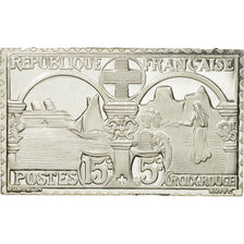 France, Medal, Timbre, Croix-Rouge, Infirmière, 1983, MS(65-70), Silver