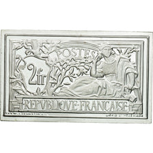 France, Medal, Timbre, Type Merson, 2 Francs, 1982, MS(65-70), Silver