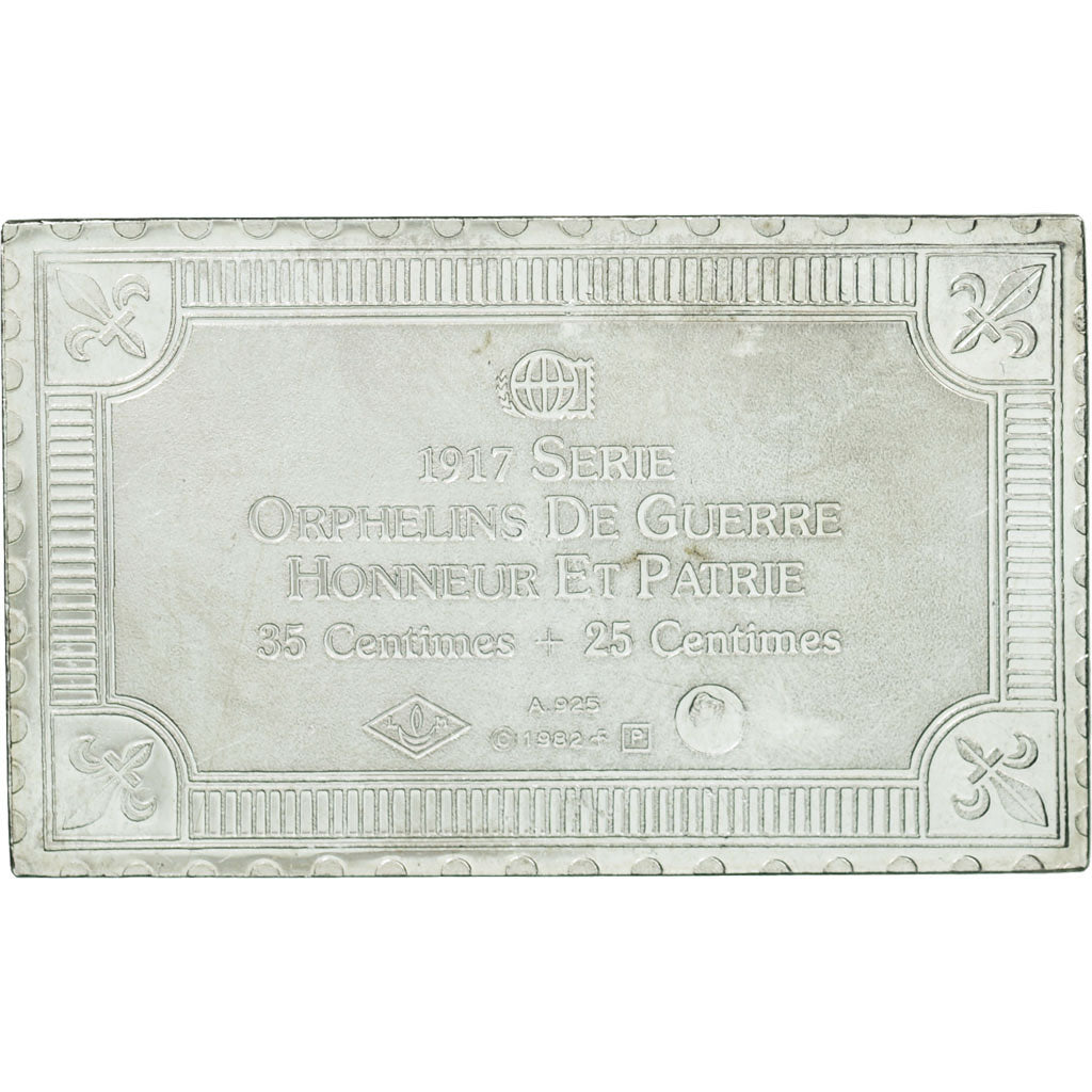 France, Medal, Timbre, Orphelins de Guerre, Honneur et Patrie, 1982, MS(65-70)