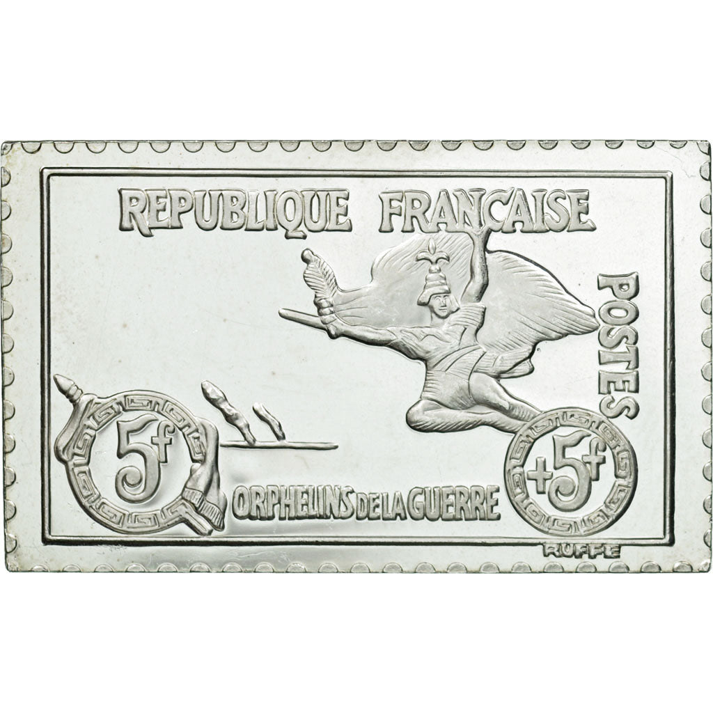 Francja, Medal, Timbre, Orphelins de Guerre, La Marseillaise, 1982, MS(65-70)