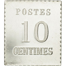 Francia, medaglia, Timbre, Alsace-Lorraine, 10 Centimes, 1981, FDC, Argento