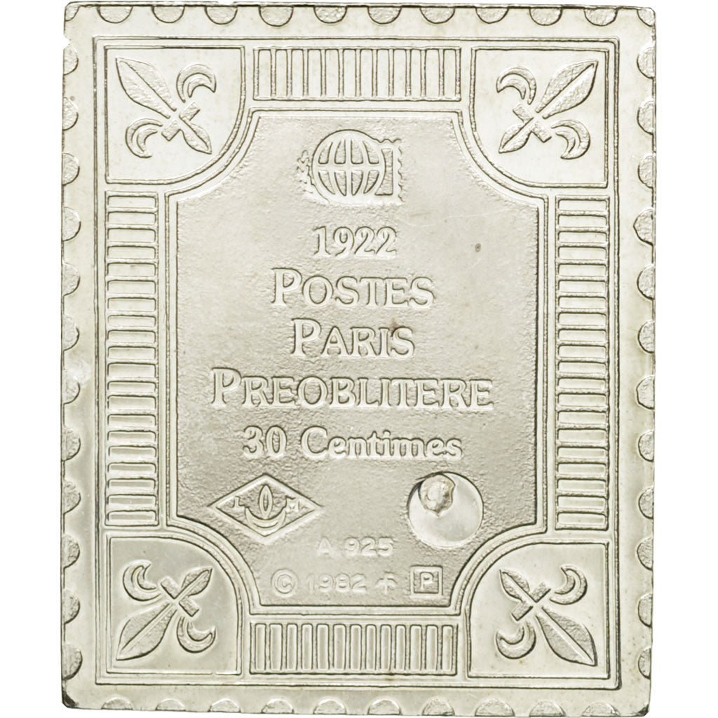 Francia, medaglia, Timbre, Postes Paris Préoblitéré, 30 Centimes, 1982, FDC